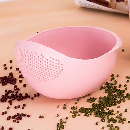 Draining Colander Basket Kitchen Organizer Handle