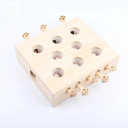 Kitten Indoor CatchMice Game Interactive Wooden Toys