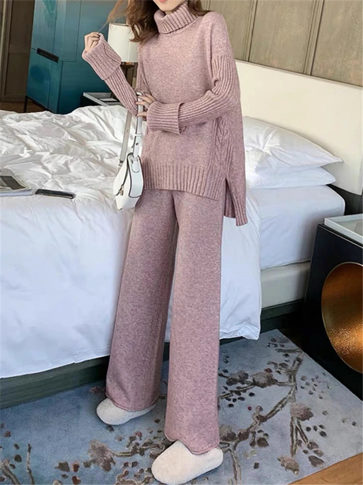 Cozy Winter Knit Suit Set
