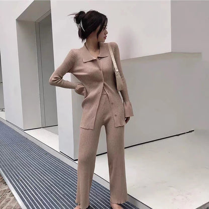 Knitted 2 Piece Women Outifits Sets - Casual Streetwear