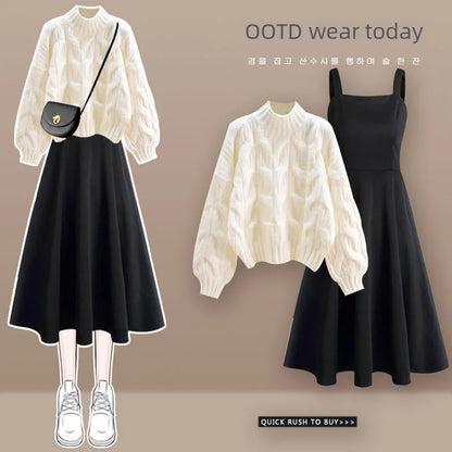 Cozy Knitted Suit Autumn Winter Warmth