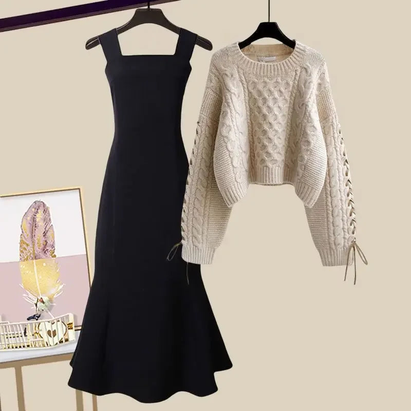 Cozy Knitted Suit Autumn Winter Warmth