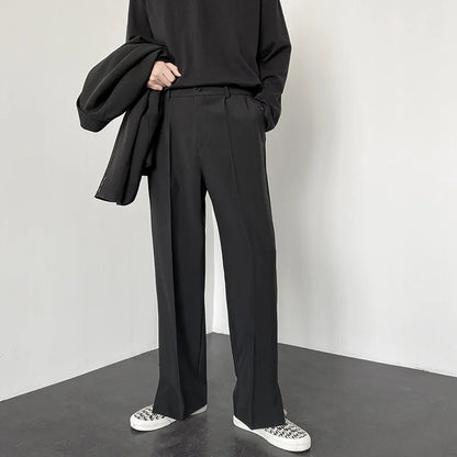 Korean Baggy Wide-Leg Streetwear Pants
