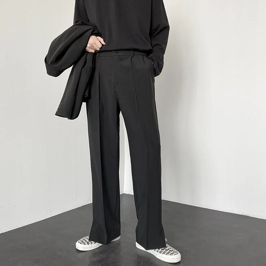Korean Baggy Wide-Leg Streetwear Pants
