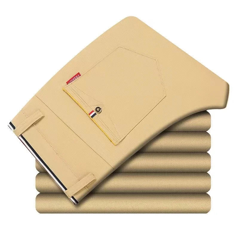 6-Color Slim Fit Korean Casual Trousers
