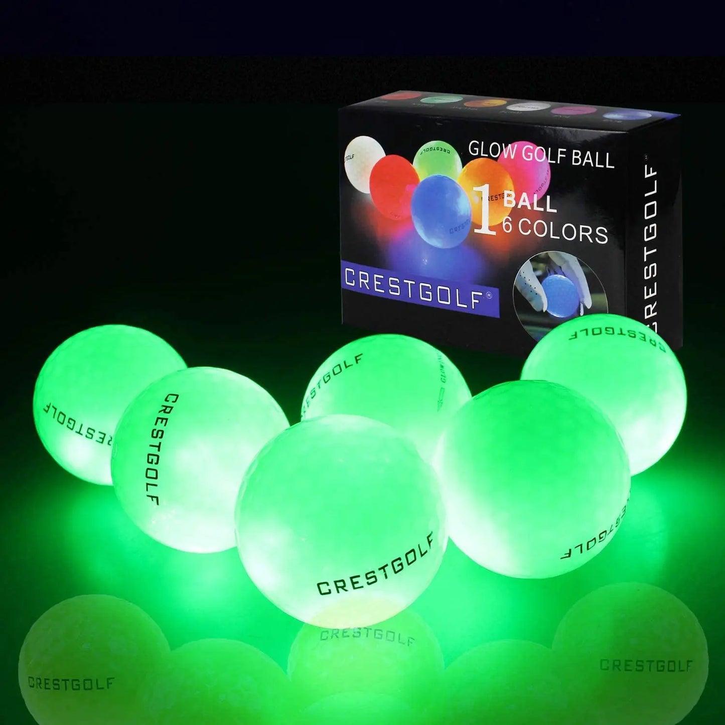 Crestgolf LED Glow Balls- Perfect Night Golf Gift

