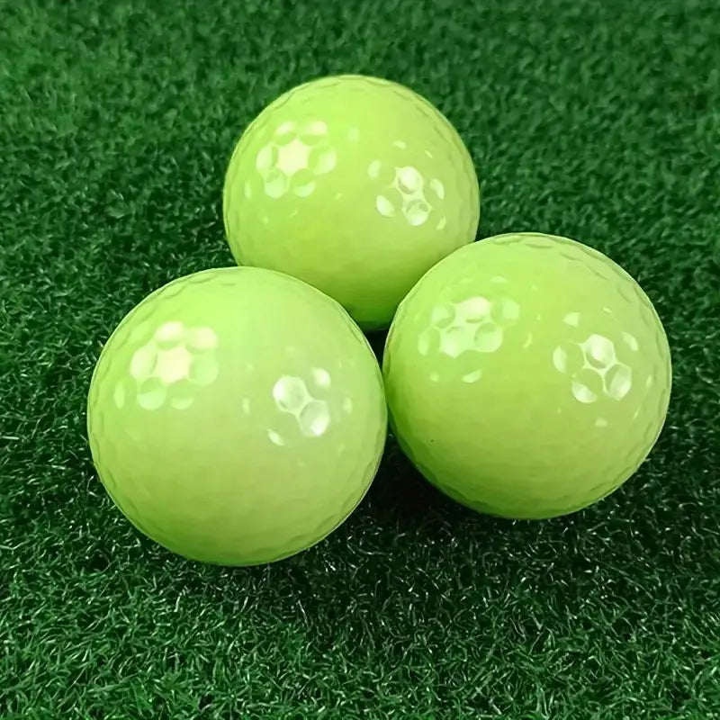 3-Pack Colorful LED Glow Golf Balls for Night Play
