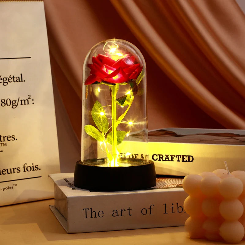 Eternal Gold Foil Rose - Creative LED Night Light Flower Valentine Gift