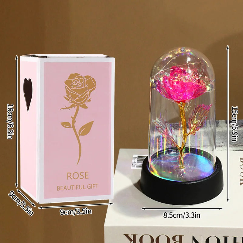 Eternal Gold Foil Rose - Creative LED Night Light Flower Valentine Gift