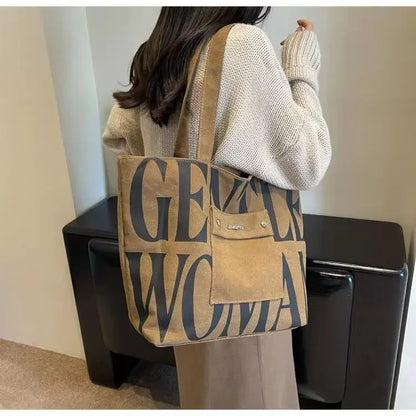 Large Capacity Canvas Shoulder Tote Bag