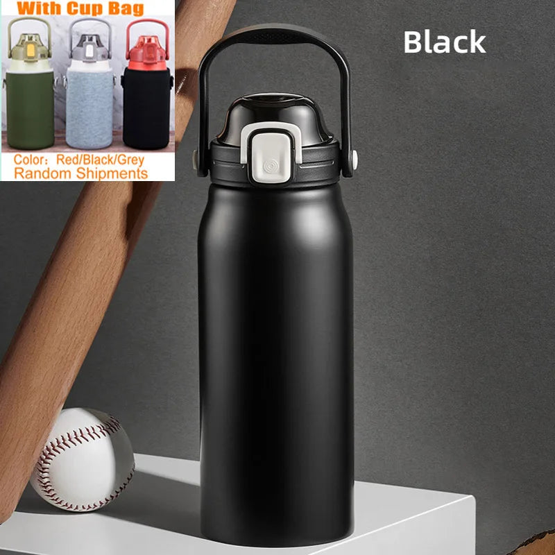 Large Capacity Stainless Steel Tumbler with Straw
