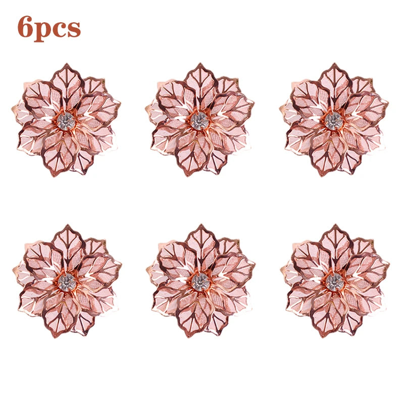 Leaf Napkin Rings Elegant Table Decor