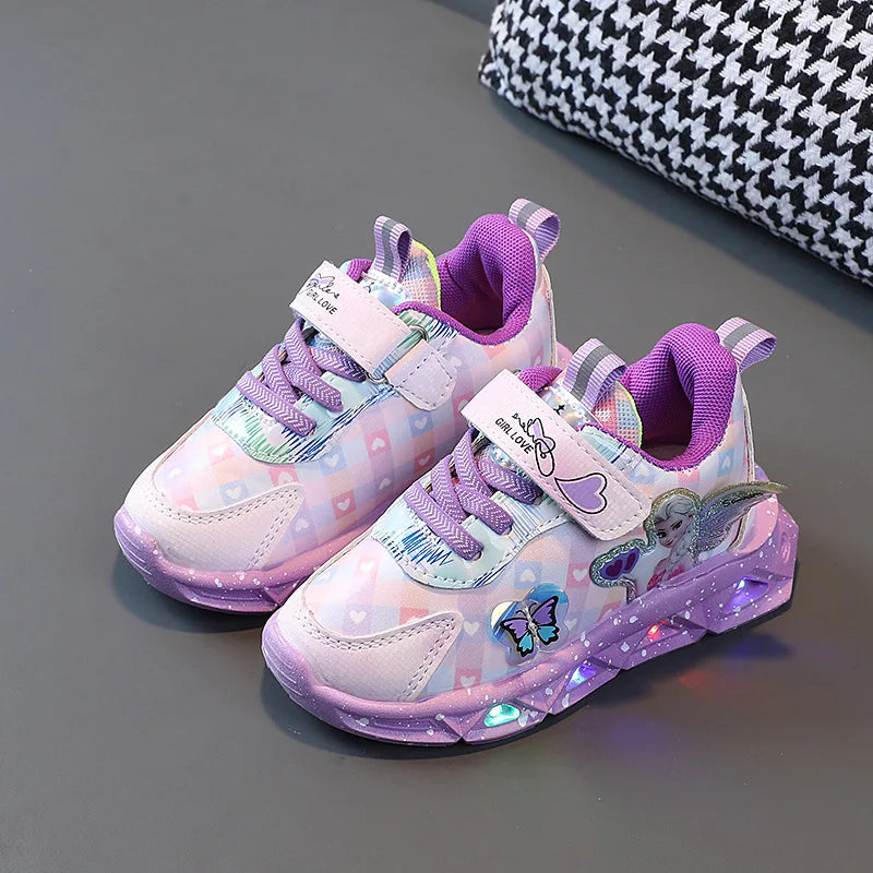 Girls Led light Princess Sneakers