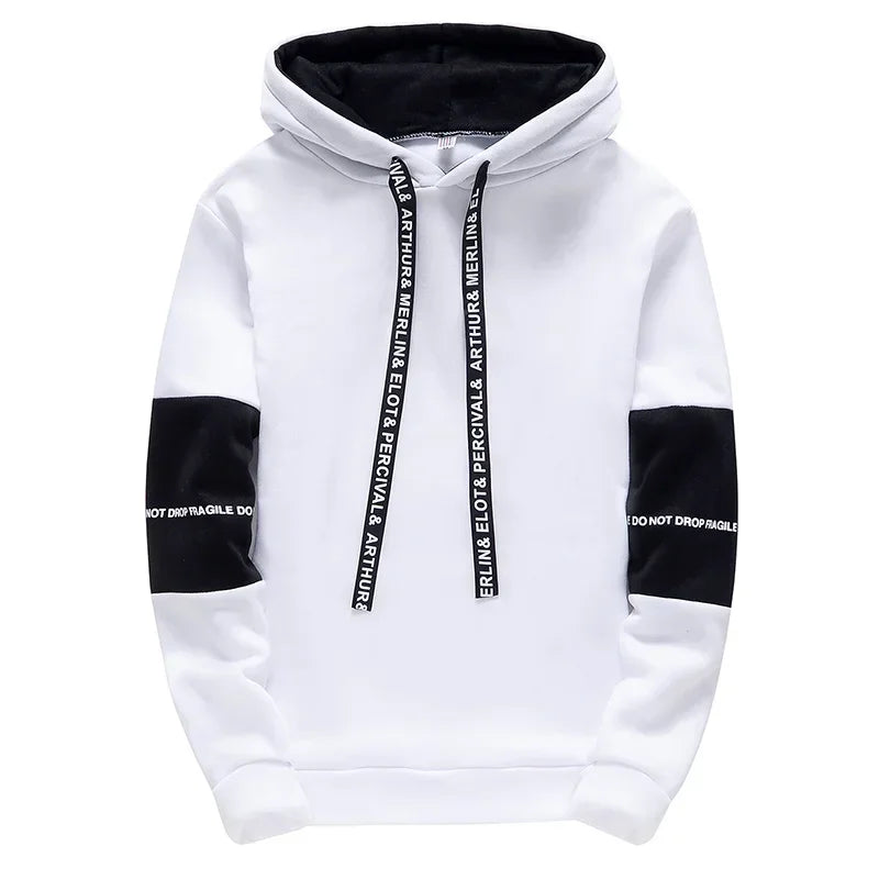 Men's Casual Letter Print Hoodie