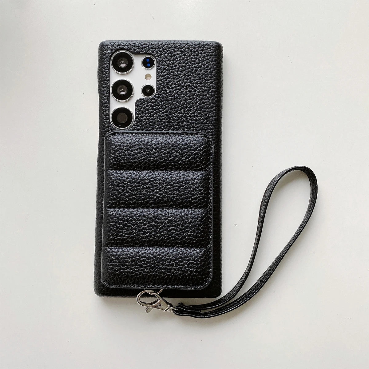 Lichee Pattern Leather Wallet Case