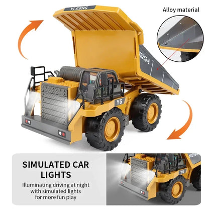 Light and Sound Remote Control Excavator Toy