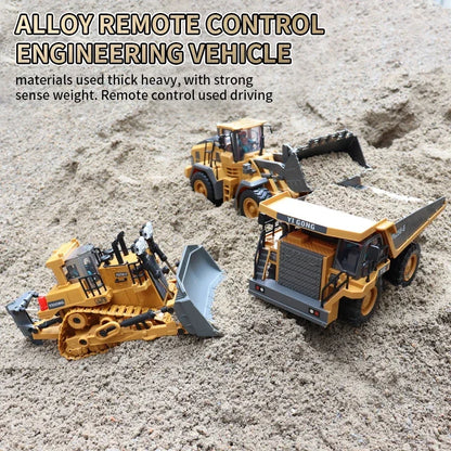 Light and Sound Remote Control Excavator Toy