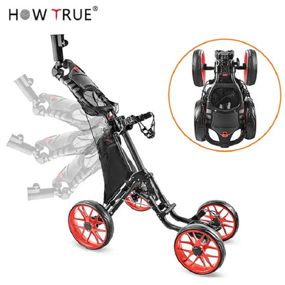 Lightweight 3-Wheel Golf Push Cart