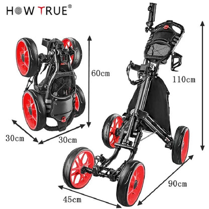 Lightweight 3-Wheel Golf Push Cart