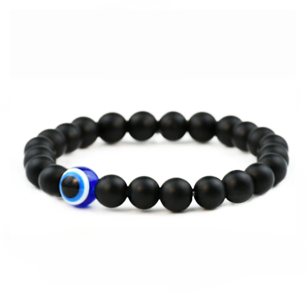 Lightweight 8mm Couple Women Beaded Bracelets