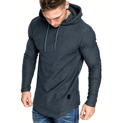 Solid Color Hooded Sweatshirt- Lightweight & Breathable

