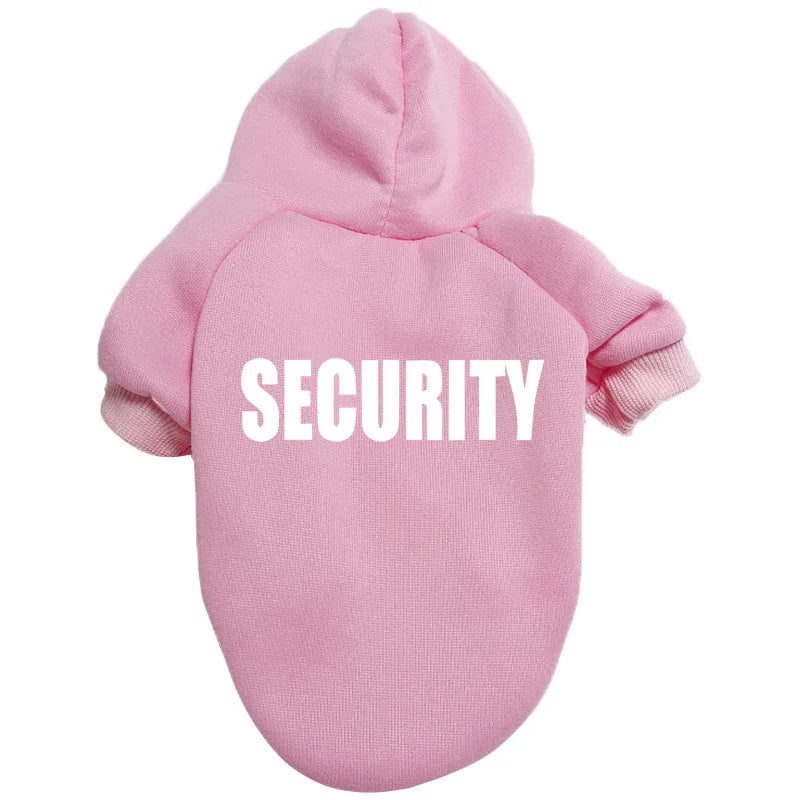 Lightweight Plush Warm Letter Printed Dogs Hoodies
