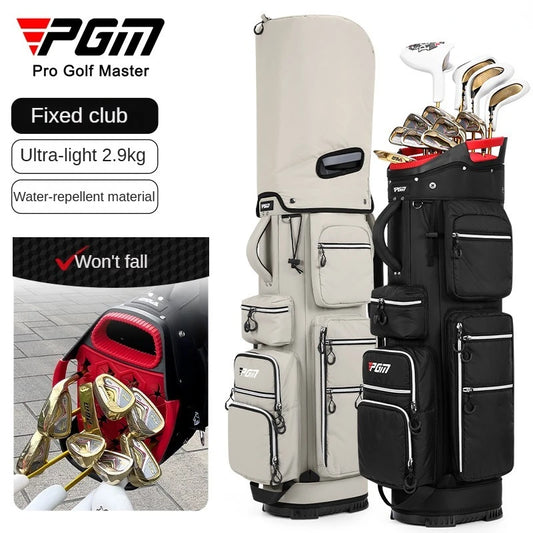 PGM QB166: Lightweight Standard Golf Bag with Fixed Club Holder
