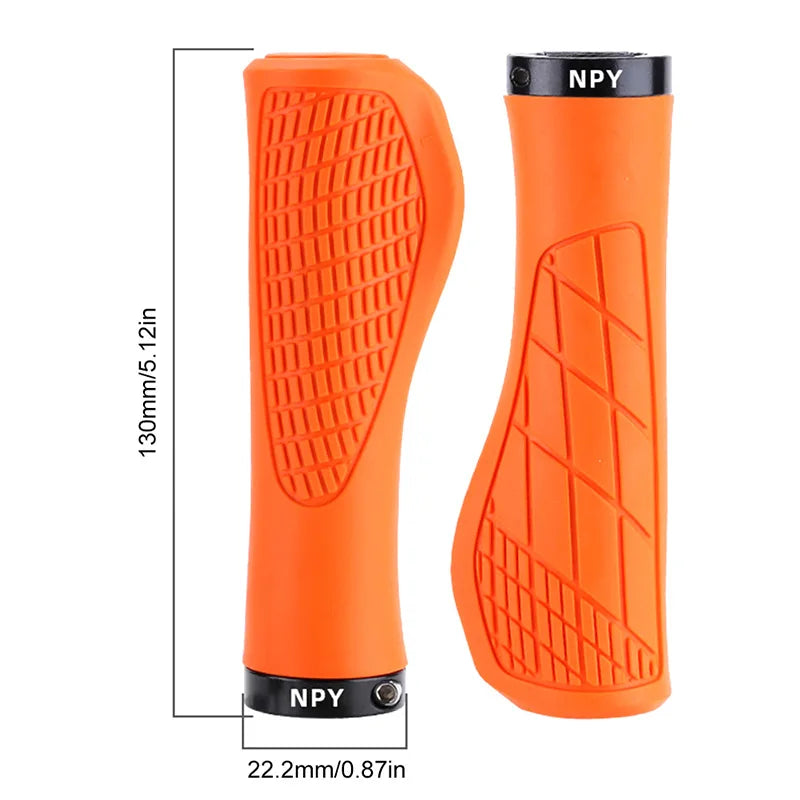 Lock-On Mountain Bike Grips with Soft Rubber
