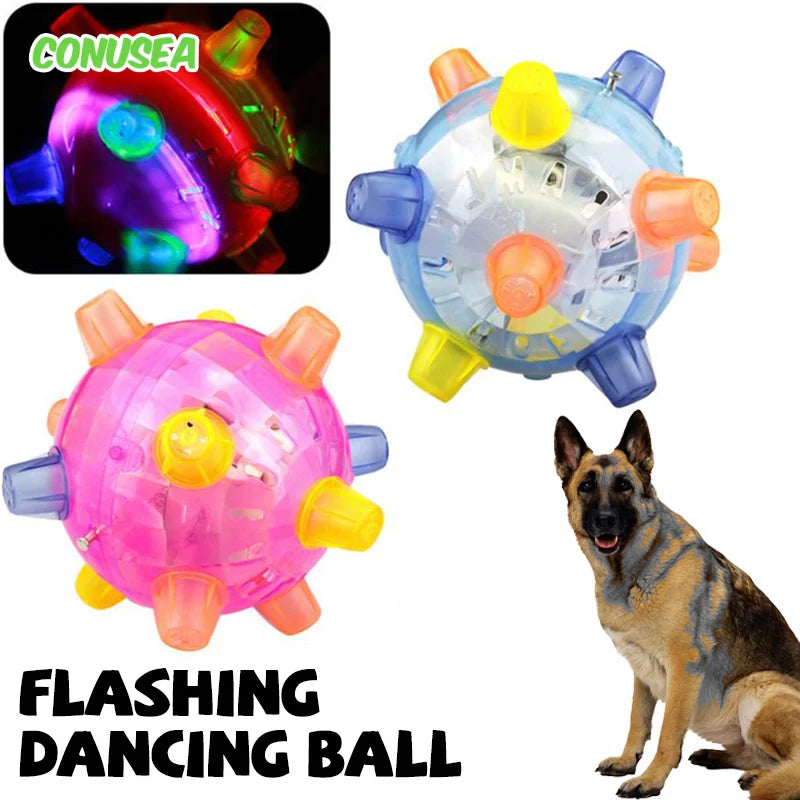 Luminous Jump Bouncing Light Up Dog Ball