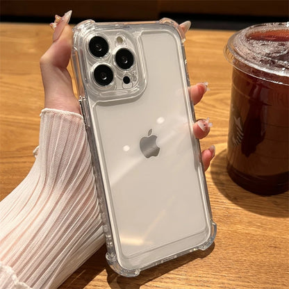 Luxury Shockproof Transparent Case for iPhone