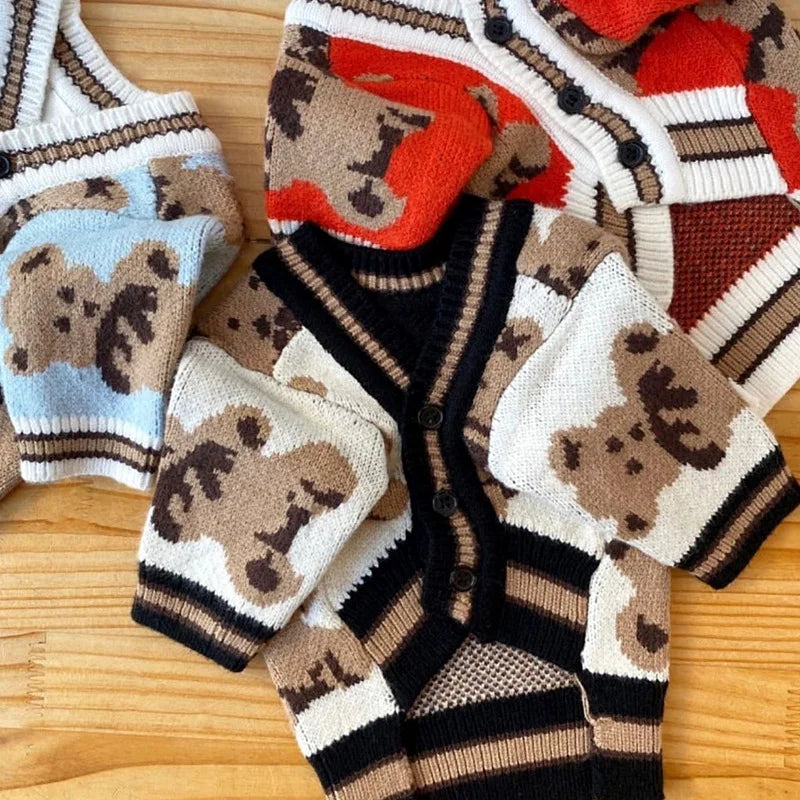 Luxury Striped Small Dog Winter Sweater