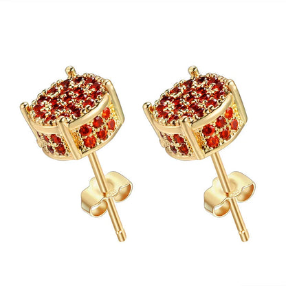 Luxury Vintage Crystal Stud Earrings