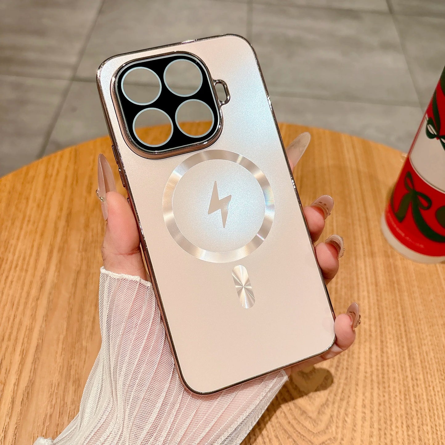 MagSafe Magnetic Lens Protection Wireless Charging Case