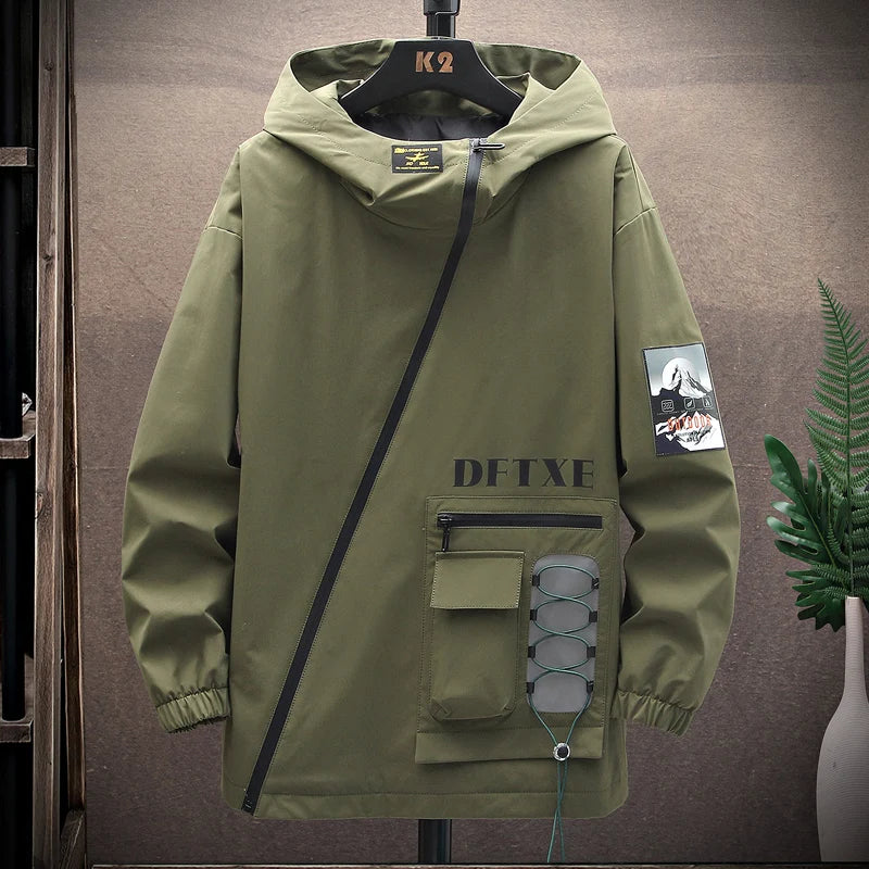 Man hooded jacket