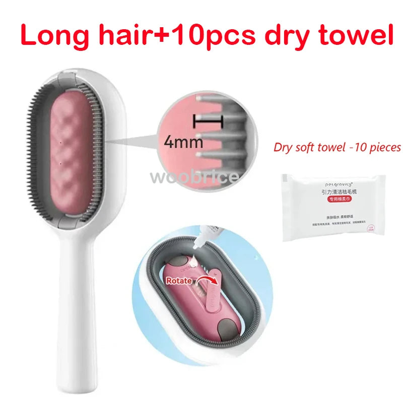 Massage Grooming Cat Hair Remover Brush