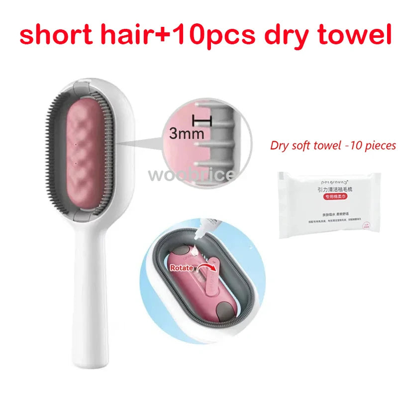 Massage Grooming Cat Hair Remover Brush