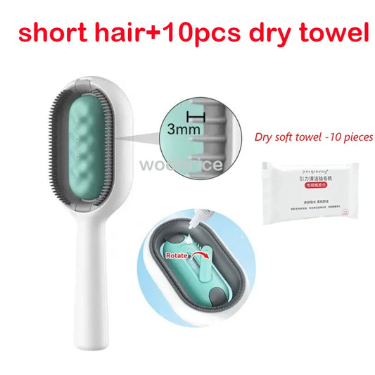 Massage Grooming Cat Hair Remover Brush