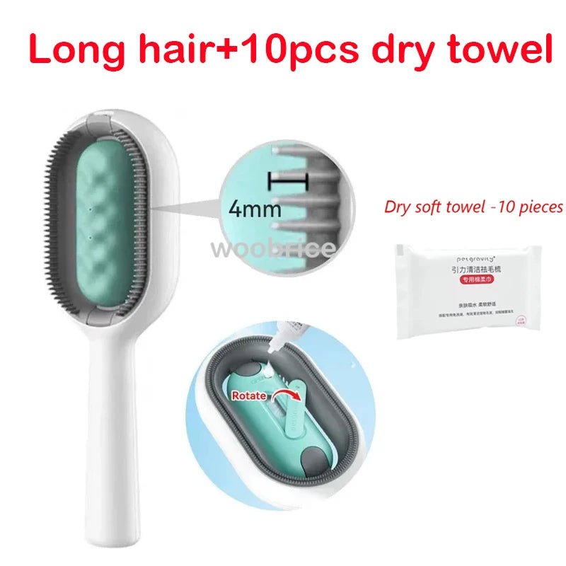 Massage Grooming Cat Hair Remover Brush