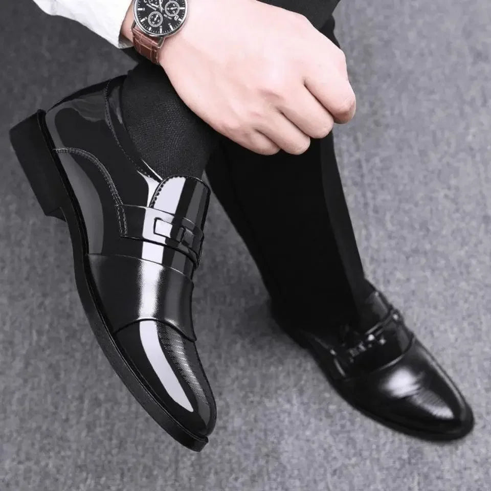 Men Formal Pointed Toe Business Leather Shoes