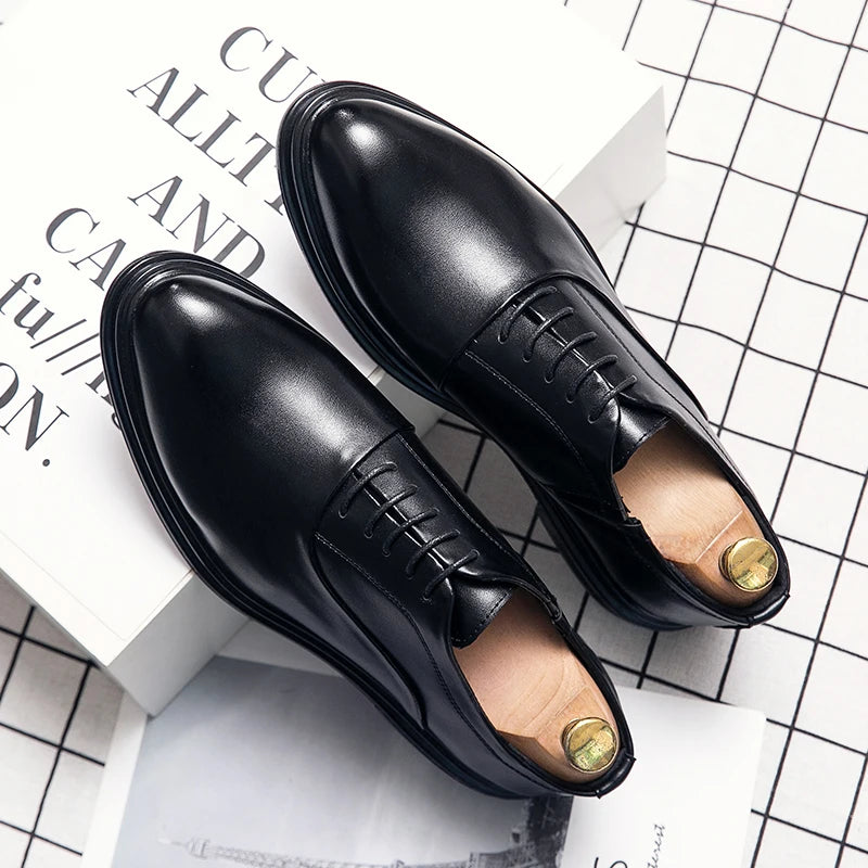 Men Retro Business Office Wedding Dress Shoes