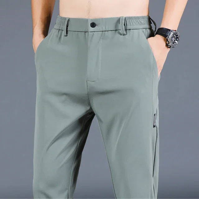 Summer Ice Silk Stretch Men's Elastic Pants
