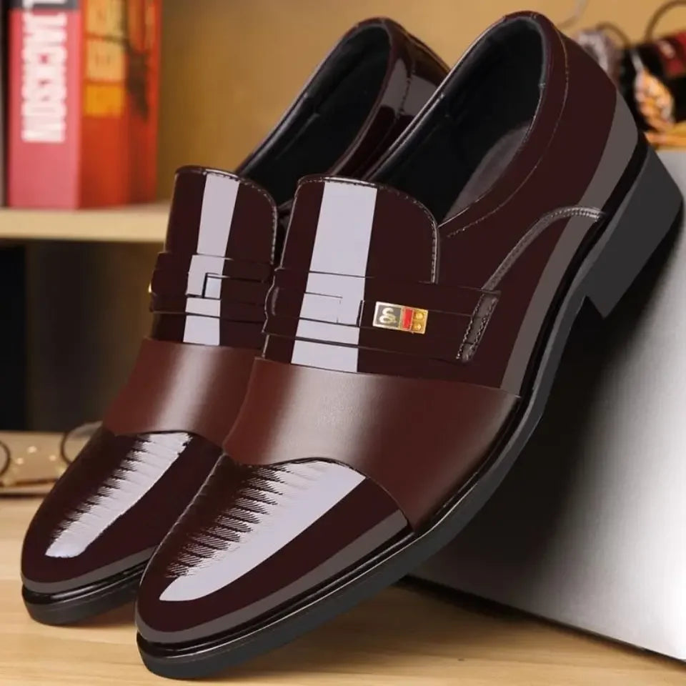 Men Formal Pointed Toe Business Leather Shoes