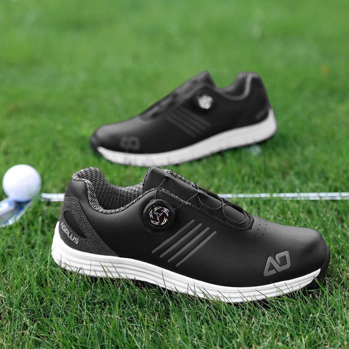 Men Waterproof Height Boost Anti-Slip Golf Sneakers