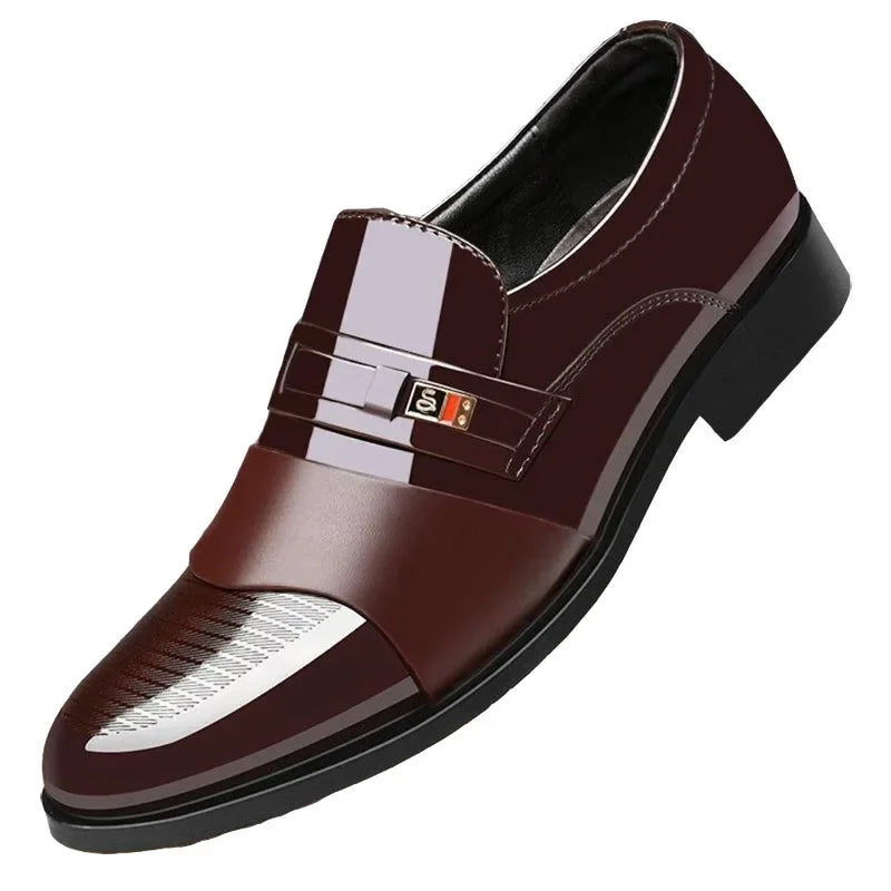 Men Formal Pointed Toe Business Leather Shoes