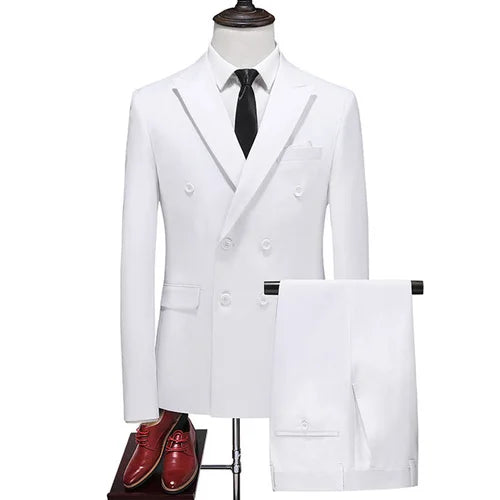 Men's Regular Length Flat 2 Pcs Business/Wedding Suit
