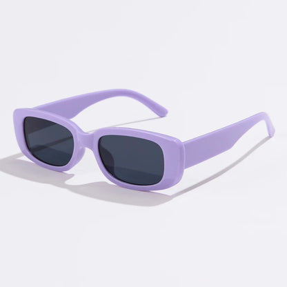 Men Retro UV400 Rectangle Designer Sunglasses