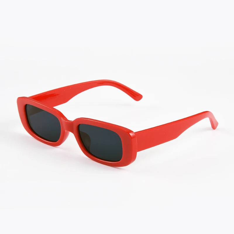 Men Retro UV400 Rectangle Designer Sunglasses