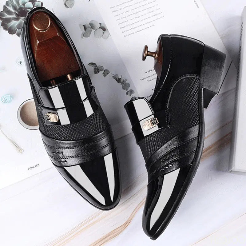 Men Slip-On Business Dress Leather Shoes
