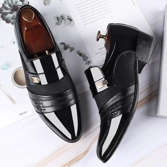 Men Slip-On Business Dress Leather Shoes