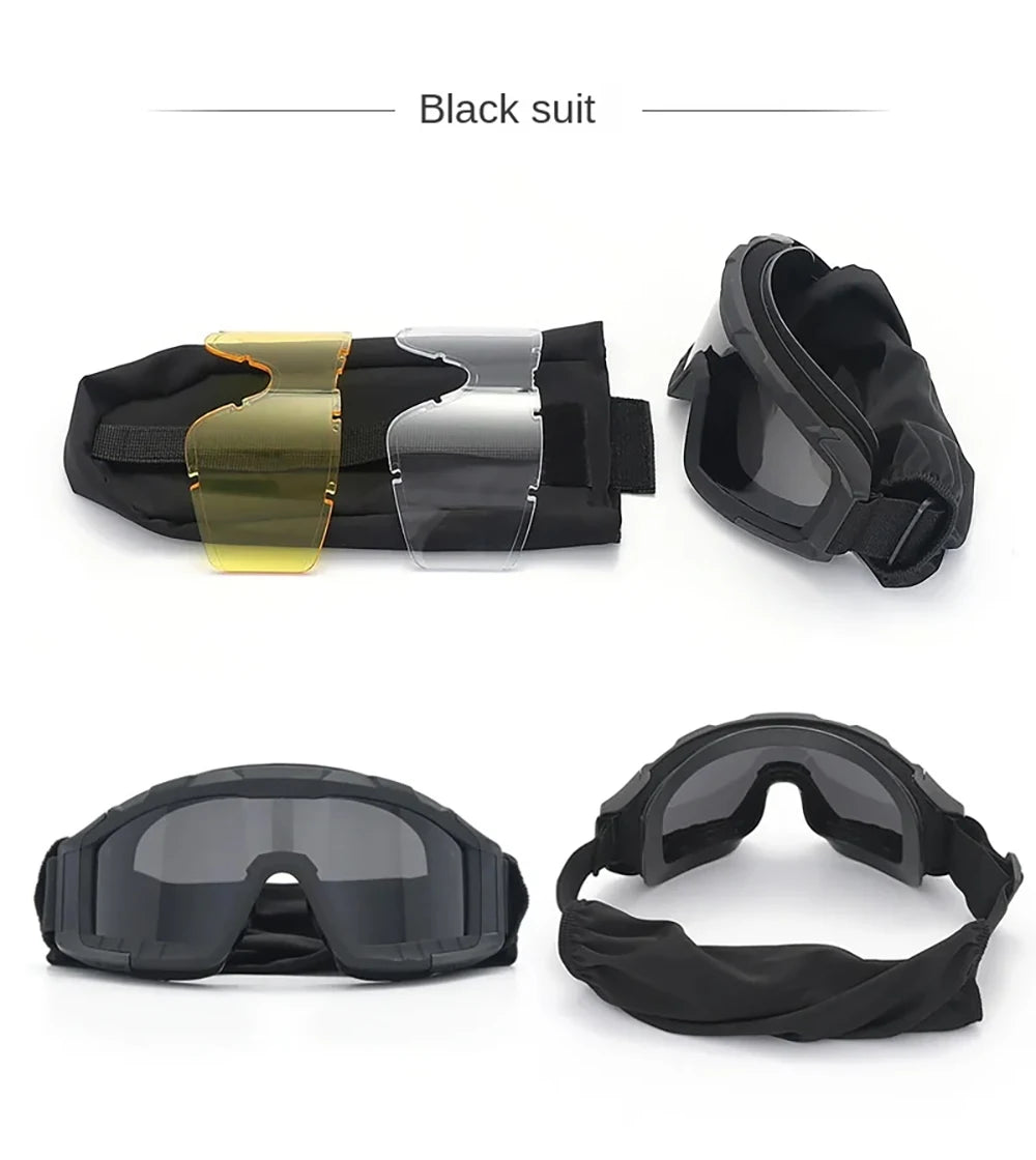 Men's Tactical Airsoft Paintball Prescription Sports Goggles